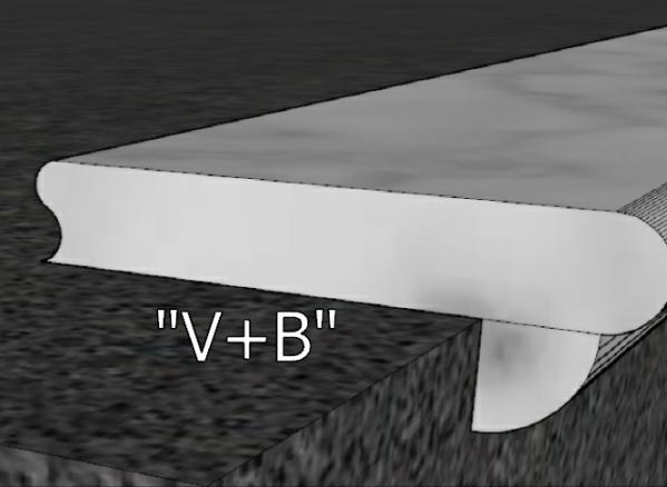 V+B